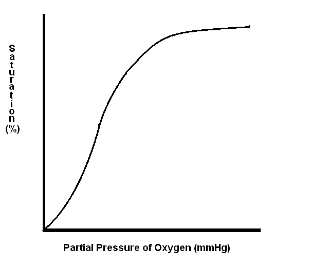 Oxygen haemoglobin dissociation curve