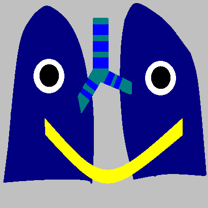 Cartoon of the lungs